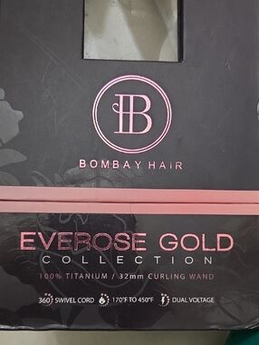 Bombay Everose Gold Curling Wand - Pink and Rose Gold